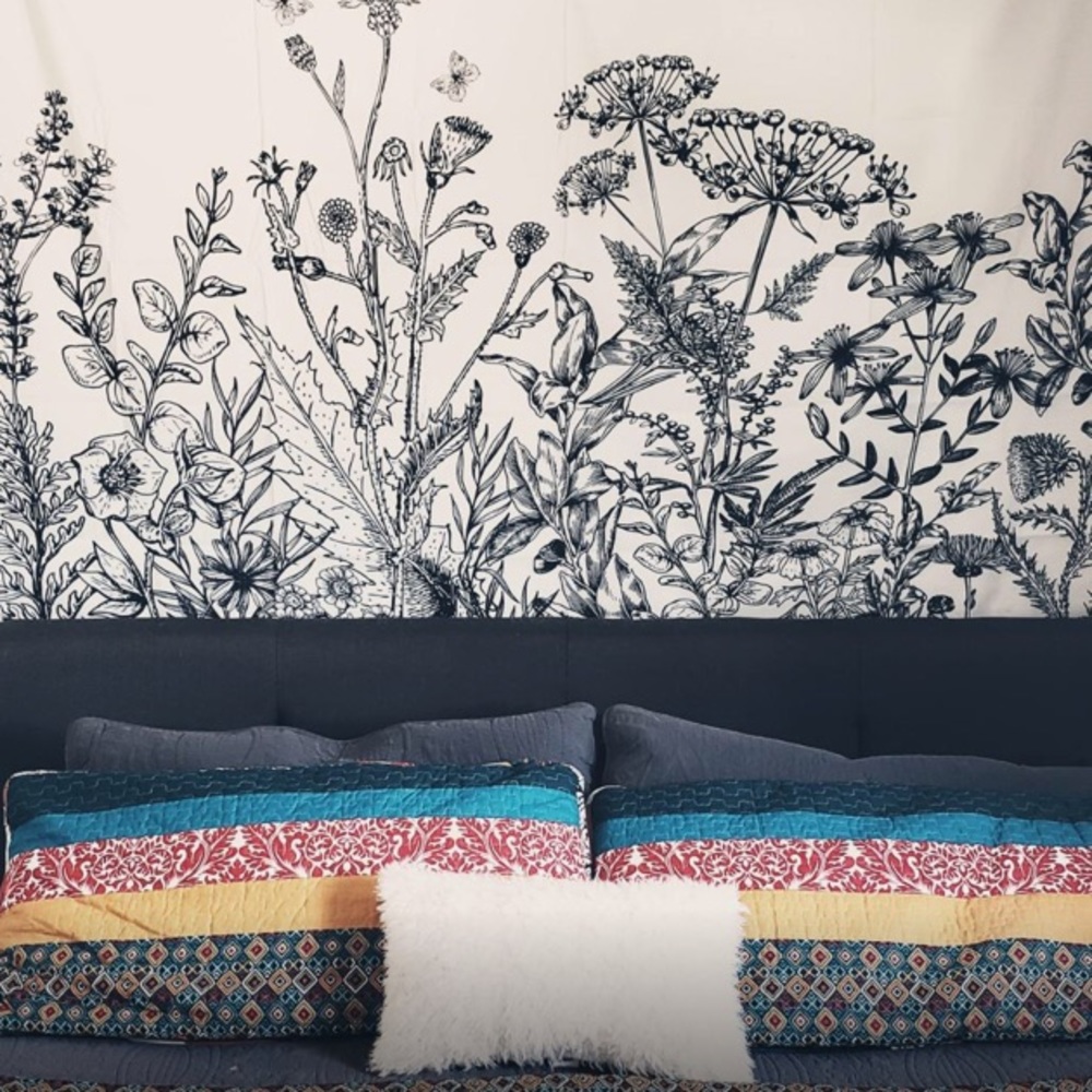 Wildflower Botanical Nature Landscape Tapestry Art - Picture 7 of 8
